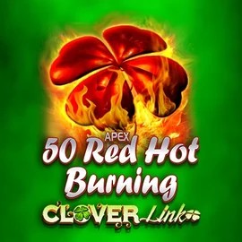 50 Red Hot Burning Clover Links logo by Novomatic Broidi Casino