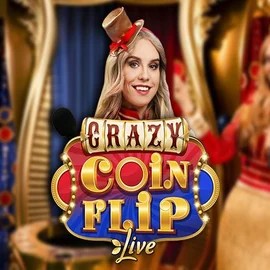 Crazy Coin Flip by Evolution, showcased at broidicasinos.com – game logo