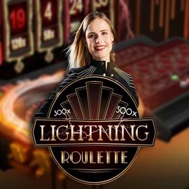 Lightning Roulette online game logo by Evolution on broidicasinos.com