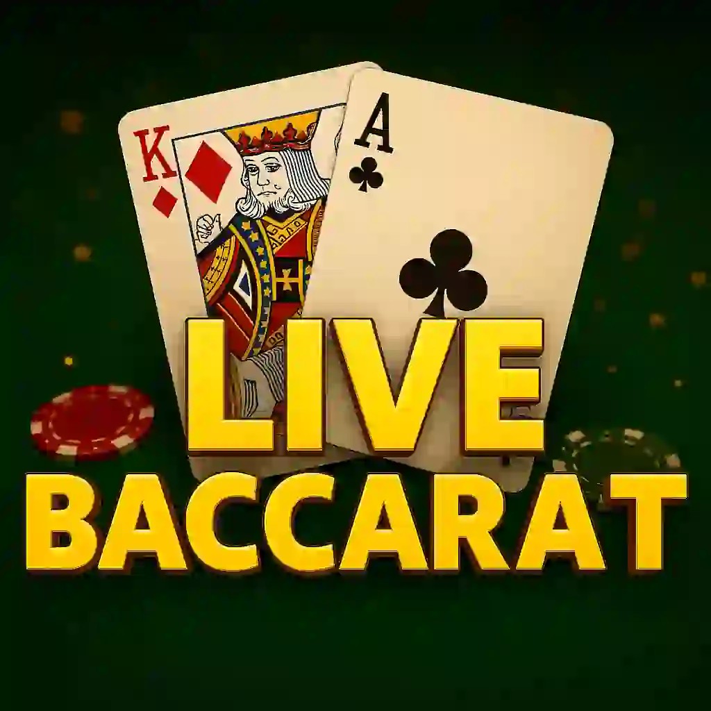 Live Baccarat slot visual from Evolution available on broidicasinos.com